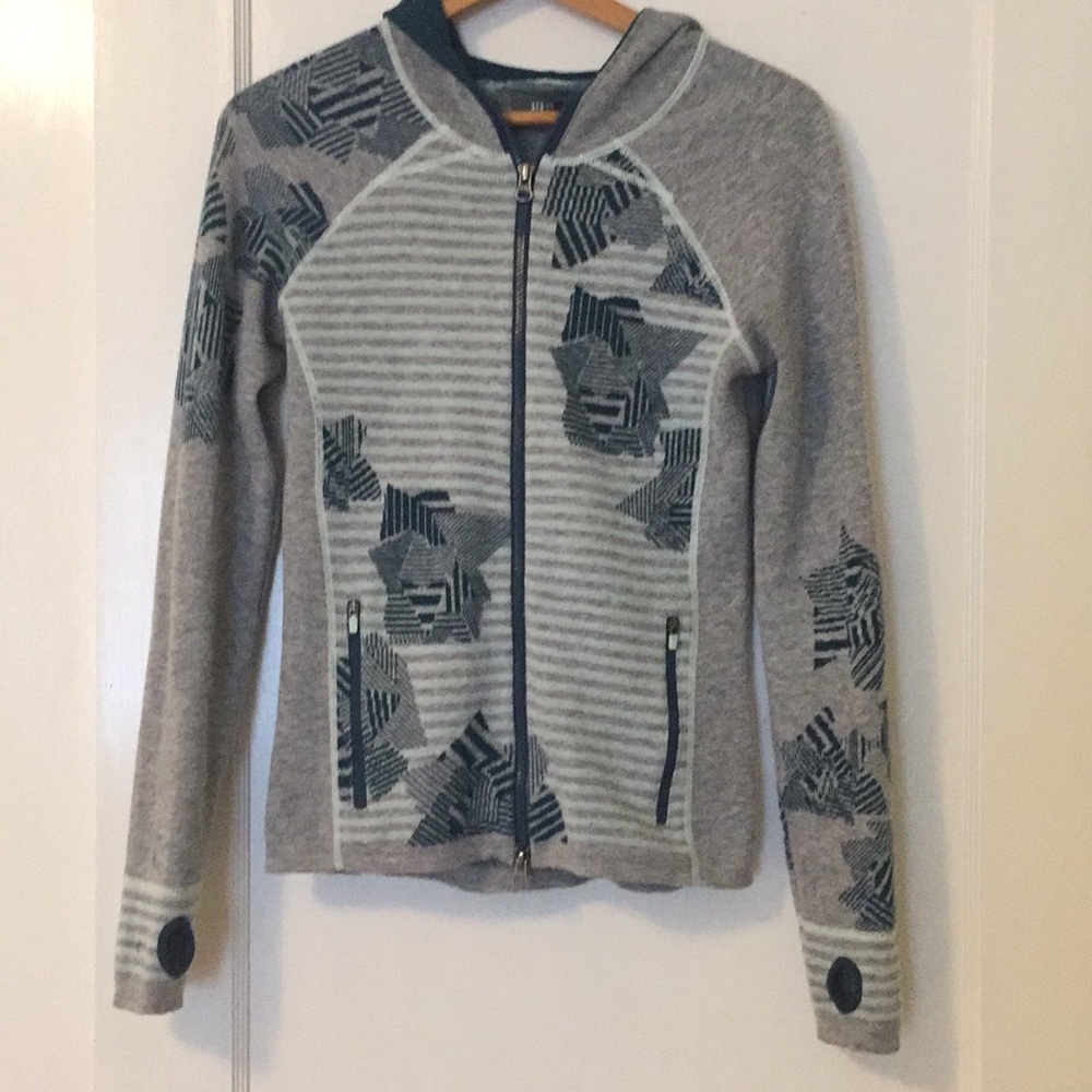 Title Nine Full-Zip  Superpower Hooded sweater.